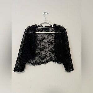 Melrose Black Lace Shrug Bolero